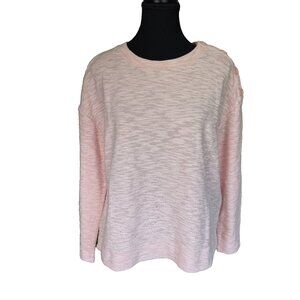 NWOT Sanctuary Pink Button Shoulder Sweater Long Sleeve Soft Knit Size Small
